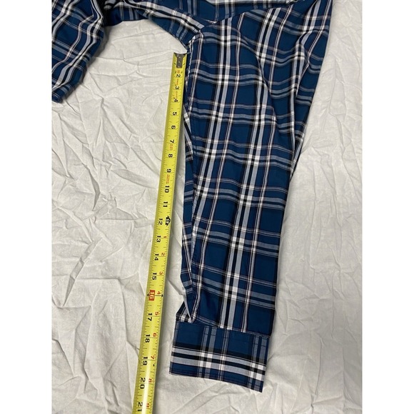 GC Pearl Snap Western Shirt XXL Plaid Blue White Long Sleeve - Picture 8 of 11